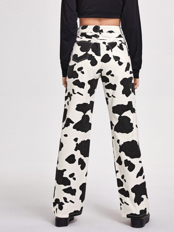 cow print jeans