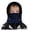 Navy, variant on Krdevn Kids Winter Lined Balaclava Hood Hat Detachable Face Cover Windproof Warm Headwear Unisex for Toddler Boys Girls