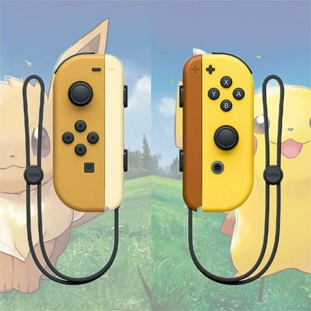 Let's go Pika & Let's go Eevee Version Joypad Controller for NS, Switch Remote Control supports Dual Vibration/Motion Control/Screenshot/Wake-up