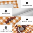thumbnail image 5 of Thanksgiving Turkey Outdoor Rug 4x6 Ft, Non Slip Washable Area Rug, Fall Orange Farmhouse Plaid Patio Rugs Carpet Runner, Large Floor Mat for Indoor/Outdoor Deck Porch Camping, 5 of 8