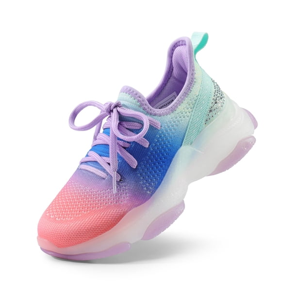 Zapatillas para Niñas DREAM PAIRS Talla 6 Ligera Arcoíris Azul