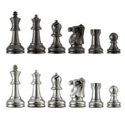 Bobby Fischer Metal Ultimate Chess Pieces 3.75 in. King over 9.5 LBS