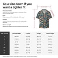 thumbnail image 5 of Susaid Beach Dog Print Men's Polo Shirts Button Down Short Sleeve Casual Summer Beach Vintage Shirts for Men-3X-Large, 5 of 5