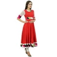 thumbnail image 3 of Bimba Women Indian Ethnic Anarkali Kurti Rayon Designer Maxi Kurta, 3 of 8