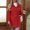 Red, variant on WIZUTIZ Women's Slim Fit Cardigan Jacket Solid Color Long Sleeve Thick Wool Blend Hoodless