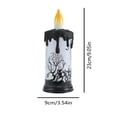 thumbnail image 2 of Halloween LED Candles, Flameless Battery Operated Halloween Decorations Indoor, Spooky Party Atmosphere Lights, 2 of 5