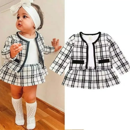 

Toddler Baby Girl Knitted Sweater Pompom Fur Ball Pullover Top Fall Winter Pencil Skirt Outfit Clothes (1 Year Baby White)