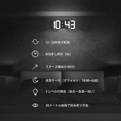 Buy Digital 3d Usb Modern Led Wall Clock Alarm Clock Timer Snooze 12 24 Hour Display Skeleton Hollow Multi Function 3 Levels Of Brightness Memory Time Function Online In Vietnam