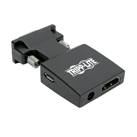 UPC: 0037332231208 | Tripp Lite Hdmi To Vga Active Converter With Audio (f/m) 1920 X 1200 (1080p) @ 60 Hz Video Converter Hdmi Vga Black
