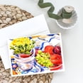 thumbnail image 2 of Apples, Plums and Grapes with Flowers Greeting Cards and Envelopes Pack of 8, 2 of 2