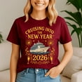 thumbnail image 4 of Cruising Into 2026, Happy New Year Tshirt, 2026 Celebration Shirt, Festive Party Tee, New Year Gifts, 4 of 5