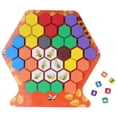 thumbnail image 3 of Rompecabezas De Bloques De Abeja, Juego De Mesa Lindo Juguete Educativo Juego De Rompecabezas De Panales Colorido Para Fiesta De Vacaciones Para Niños De 3 Años ANGGREK Otros, 3 of 8