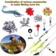 thumbnail image 4 of 187/230pcs Fishing Accessories Kit, Including Jig Hooks, Bullet Bass Casting Sinker Weights, Fishing Swivels Snaps, Sinker Slides, Fishing Set with Ta, 4 of 4
