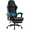 Blue, variant on BOSSIN Gaming Chair, Fabric Big and Tall Video Game Chairs for Adults with Footrest,Racing Style Ergonomic Computer Gamer Chair with Headrest and Lumbar Support