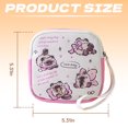 thumbnail image 2 of GASTROPOD Period Bag,Pu Leather Siamese Cat Pattern Pad Pouch for Menstrual Pad,Sanitary Napkins,Menstrual Tampons,Portable Period Pouch for Teen Girls Women Ladies,Pink2, 2 of 7