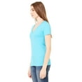 thumbnail image 2 of Women's Jersey Deep V-Neck Short Sleeve T-Shirt, 2 of 3