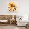 thumbnail image 4 of Stupell Industries Farmhouse Busy Bee with Flower Canvas Art, 36 x 36, by Petals Prints Design, 4 of 8