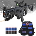 thumbnail image 1 of SOFITEN Toy Gun Automatic Sniper Rifle with Tactical Vest Kit, Scope. Toy Foam Blaster Dart Toys with 120 Darts, IR and Flashlight. The Shooting Activity Game for Kids Age 8+, 1 of 5