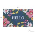 thumbnail image 2 of Coir Door Mat Floral Helo 18 X 30, 2 of 3