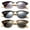3 Pack Black Silver, Matt Black & Tortoise, variant on 3 Pack Metal Plastic Mixed Frame Vintage Fashion Sunglasses for Men for Women, Bamboo Temple