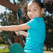 Swing-N-Slide Monteagle Wooden Backyard Swing Set with Two Wave Slides, Wood Roof, Climbing Wall, and Swings