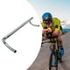 thumbnail image 1 of Manillar de bicicleta de carretera, manillar de caída, ligero, accesorio, de ciclismo de aluminio curvo, manillares de bicicleta curvos profesionales Plata, 1 of 8