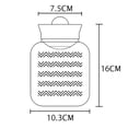 thumbnail image 3 of Bangcool Hot Water Bottle Reusable Portable Hot Water Bag Hand Warmer Bag with Knit Cover, 3 of 8