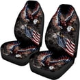 thumbnail image 5 of Pzuqiu Eagle Flying Car Seat Covers Set Lightweight Seat Cover Sets Full Vehicle Cushion Protectors Interior Accessories Easy to Install Car Seat Cushion for Cars Truck Universal Fit Set, 5 of 7