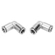 thumbnail image 4 of Conector rápido neumático de codo de cobre, 2 piezas Conector rápido neumático de grado de codo niquelado totalmente de cobre Conectores rápidos de manguera de aire de codo optimizados para, 4 of 11