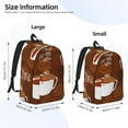 thumbnail image 3 of Yiaed Sloths Need More Coffee Print Backpack, Premium Laptop Backpack, Travel Backpack for Women, Lightweight Backpacks, Comfortable Back Pack-Small, 3 of 5