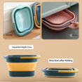 thumbnail image 4 of Portable Folding Plastic Foot Bath Tub Over Knee Large Size Foot Soaking Bucket for Home Use, 4 of 5