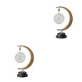 thumbnail image 1 of Decodeary Durable For Long Time Night Light With Stand Moon Lamp With Stand Multifunctional PVC Moon LED Night Lights With Stand warm light 2Set, 1 of 6
