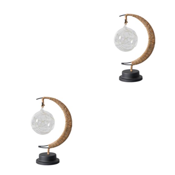 Youkk Versatile LED Desk Lamp Suitable For Office Study Or Bedroom Decorative Lamp Night Light With Stand warm light 2Set