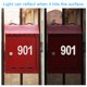 thumbnail image 4 of Uxcell 4 Inch Reflective Mailbox Number Sticker Decal Die Cut Classic Style Strong Self Adhesive, Red, 1 Pack, 4 of 5