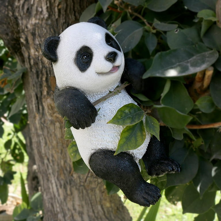 Outdoor Lawn Yard Animal Figurine Panda Outdoor Statue for Home Patio Yard  