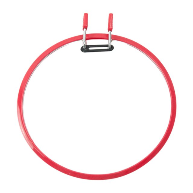 Billuyoard Bordado aro punto de cruz resorte tensión marco adulto DIY pantalla suministros azul Artesanía rojo 22 cm