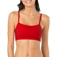 thumbnail image 2 of Fruit of the Loom Women's Spaghetti Strap Cotton Sports Bra, 3-Pack, Style-9036, 2 of 7