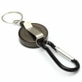 thumbnail image 2 of HCJKDU Retractable Keychains Badge Reel Holder, Extendable Keychain, Stainless Steel Retractable Keyring Key Reel Key Chain, 2 of 3