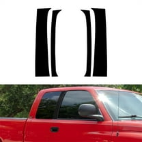 4 Pcs Outer Door Pillar Window Trim Black For Dodge Ram 1994-2001