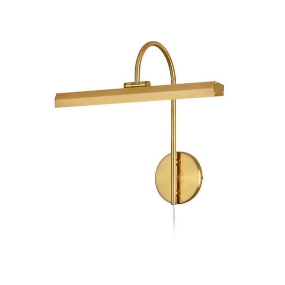 Dainolite Metal Contemporary 24 Watt Display-Exhibit Aged Brass Picture Light