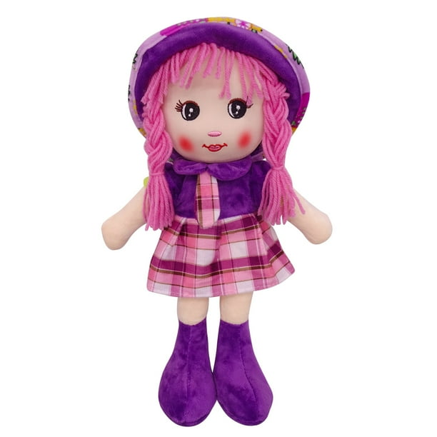 Soft Rag Doll for Toddler Girls, 14 inch Plush Kids Toy