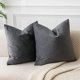 thumbnail image 1 of Chenchen Decorative Pillow Covers Set of 2 Velvet Throw Pillow Covers for Couch Sofa Bed Soft Cushion Covers Cases with Hidden Zipper for Living Room Home Decor,Dark Gray,14x14 inch, 1 of 1