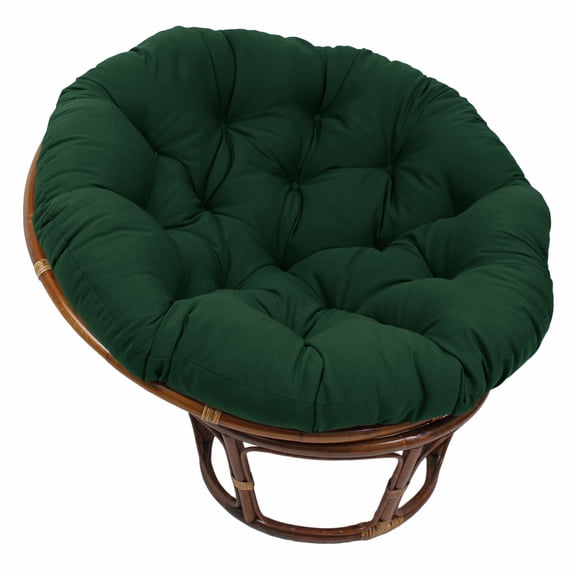 Blazing Needles 44-inch Solid Twill Papasan Cushion - Forest Green