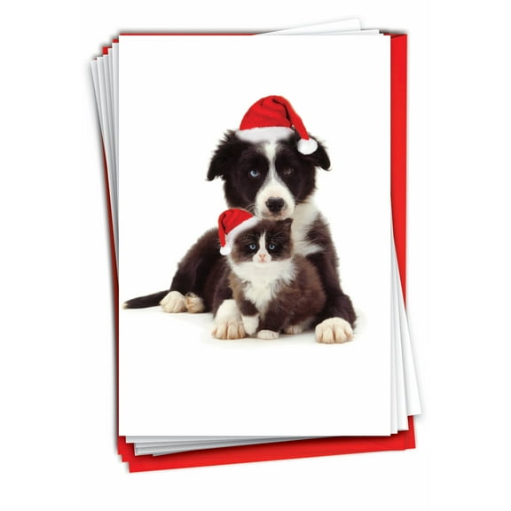 Pack of 12 Merry Christmas Greeting Cards (1 Design, 12 Cards) - Christmas Copy Cats B6596GXSG