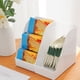 thumbnail image 4 of Organizador de almacenamiento inclinado de plástico para oficina, ideal para encimera, despensa, refrigerador o baño. Solución de almacenamiento compacta y versátil para condimentos, refrigerios y art, 4 of 6