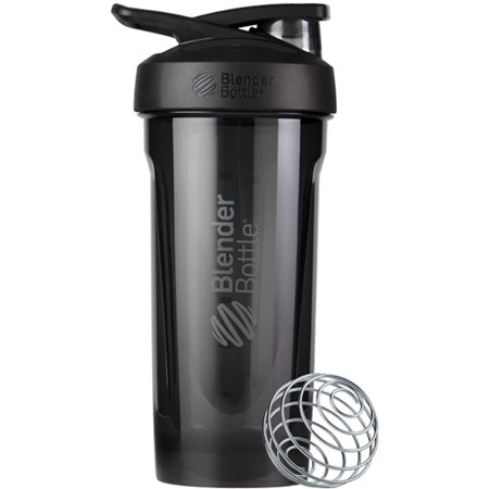 UPC: 0847280058822 | BlenderBottle Strada 28 oz Tritan Black Shaker Cup with Push-Button and Locking Mechanism