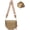 Brown, variant on Checkered Crossbody Bum Bags for Women, Spacious Nylon Bum Bag witn Adjustable Strap