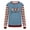 Sky Blue, variant on Christmas Sweatshirts for Women, Letter Print Striped Long Sleeve Crewneck Loose Fit, Fall Holiday Party Graphic Tops S-XXL
