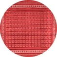 thumbnail image 1 of Ahgly Company Indoor Round Southwestern Red Country Area Rugs, 3' Round, 1 of 4