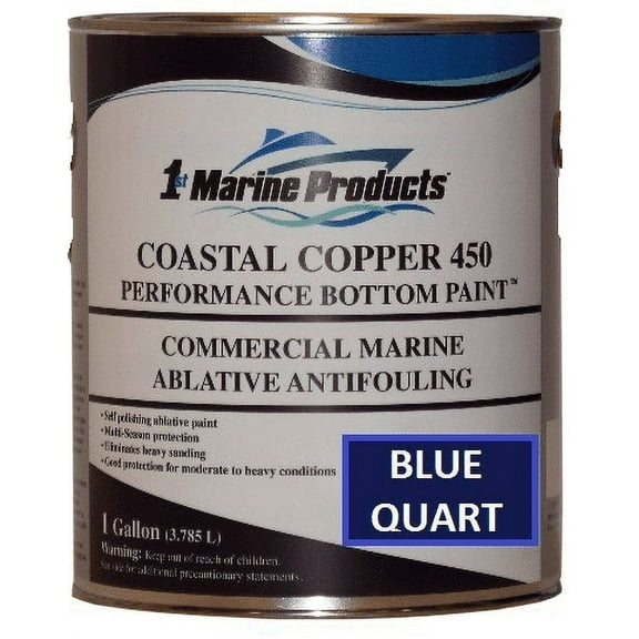 Coastal Copper 450 Bottom Paint - Blue Quart